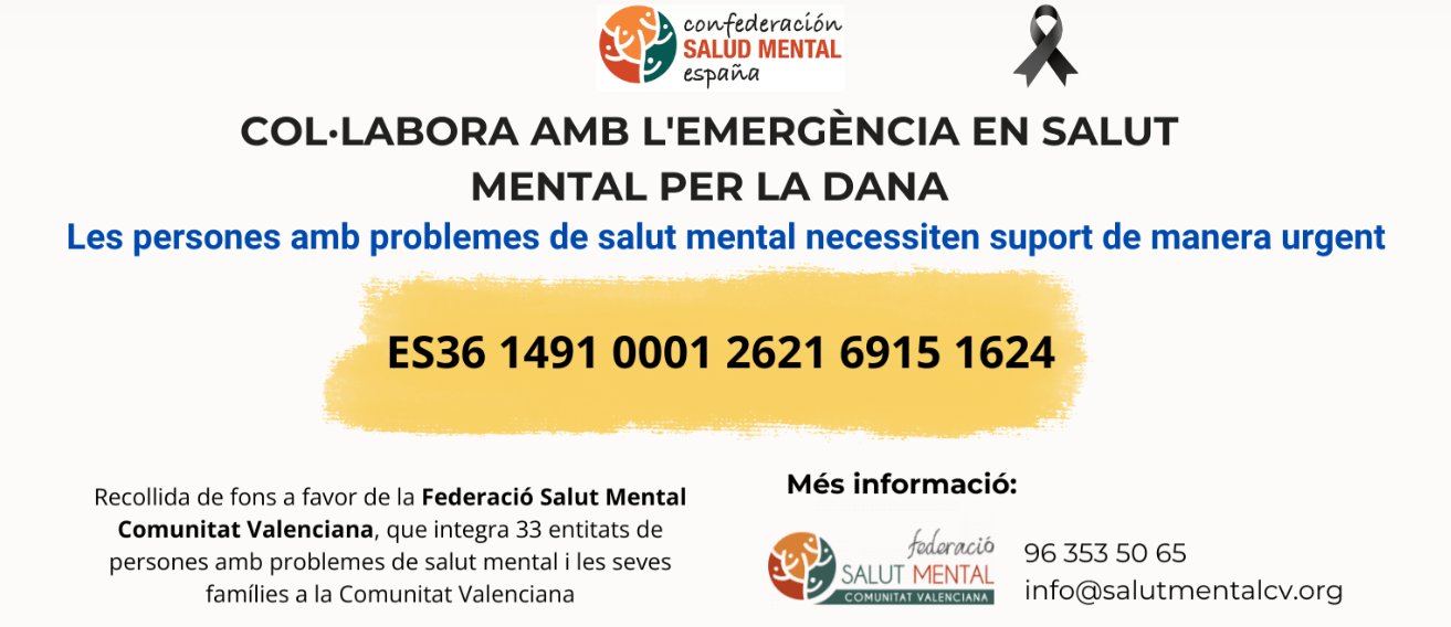 Imatge campanya suport salut mental país valencià DANA