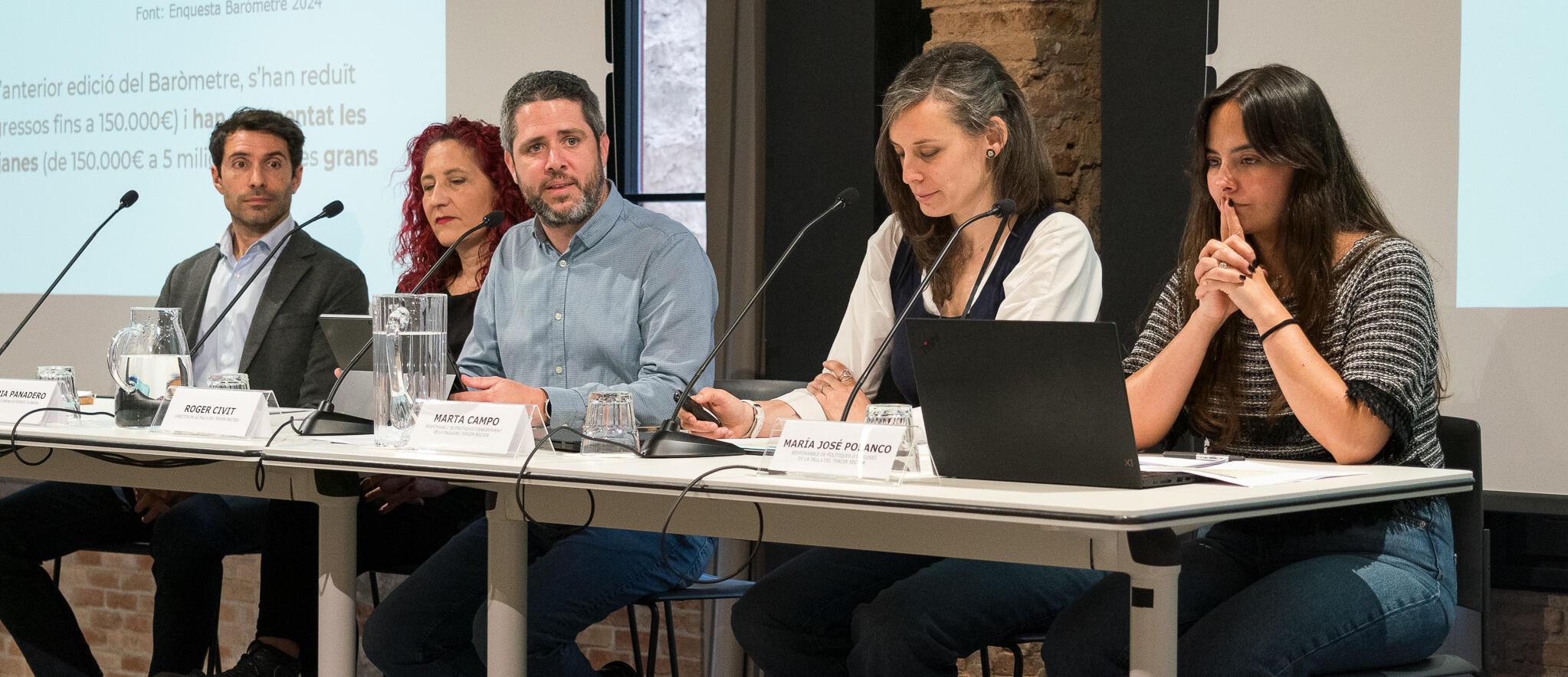 Acte de presentació del Baròmetre del Tercer Sector Social 2024